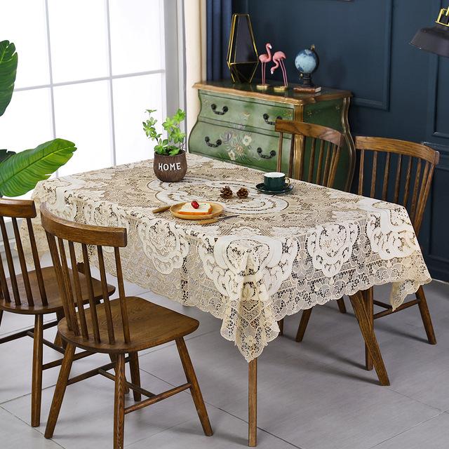 European Classic Lace High -End Tablecloth Household Decorative Fabric Tea Tablecloth Furniture Table Cloth Package Mail