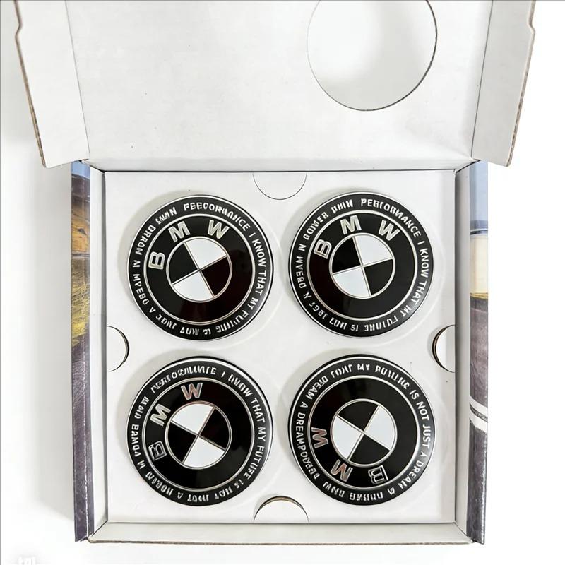 BVYD9 AAA 4pc 56/68mm 50th Anniversary Floating Wheel Center Caps For BMW G11 G12 G30 G31 G32 G08 G05 F46 F49 F39 F90 Auto Accessories