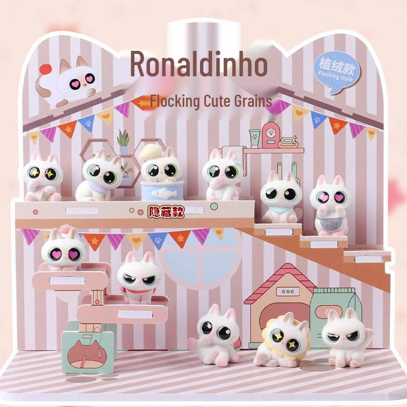 Милая Фигурка-Сюрприз 'Счастливый Кот' - Модный Настольный Орнамент