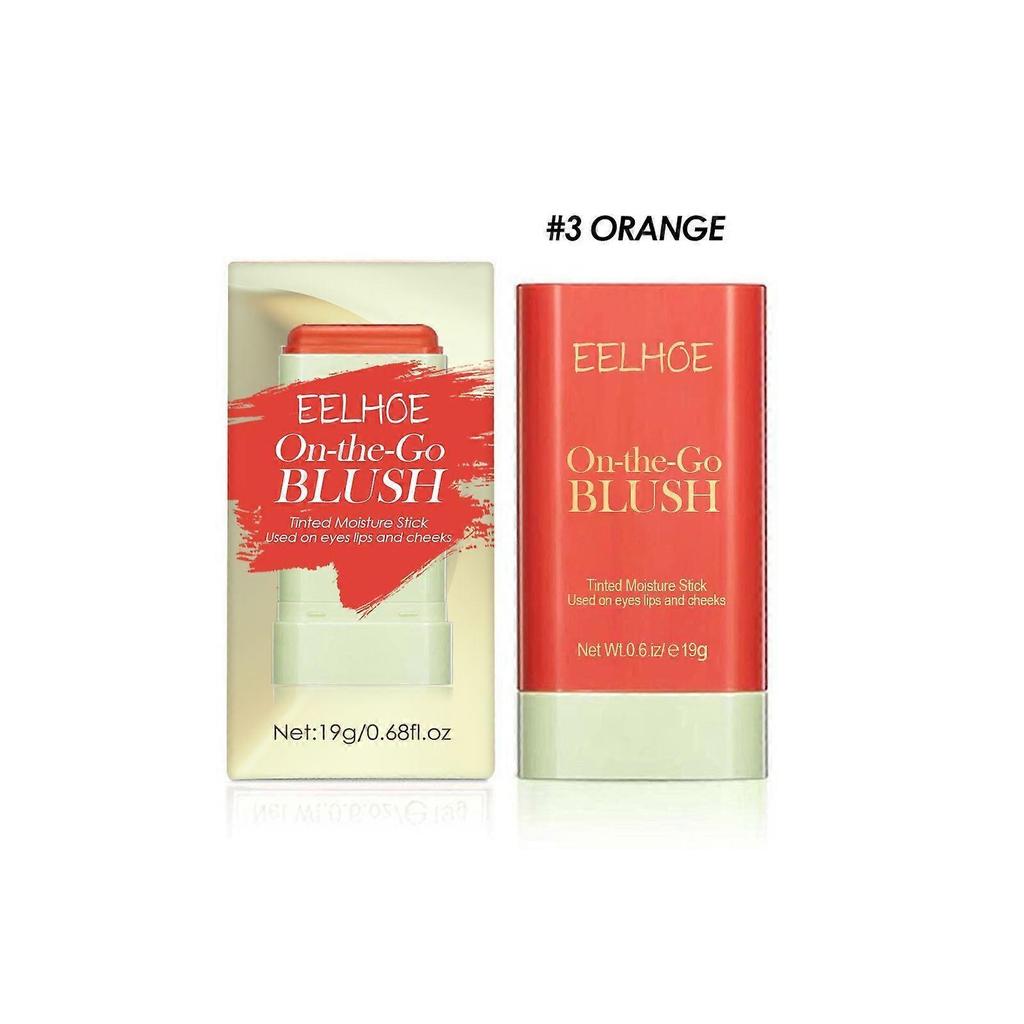 Blush stick light natural nude makeup contour three-dimensional highlight delicate multifunctional blush stick red