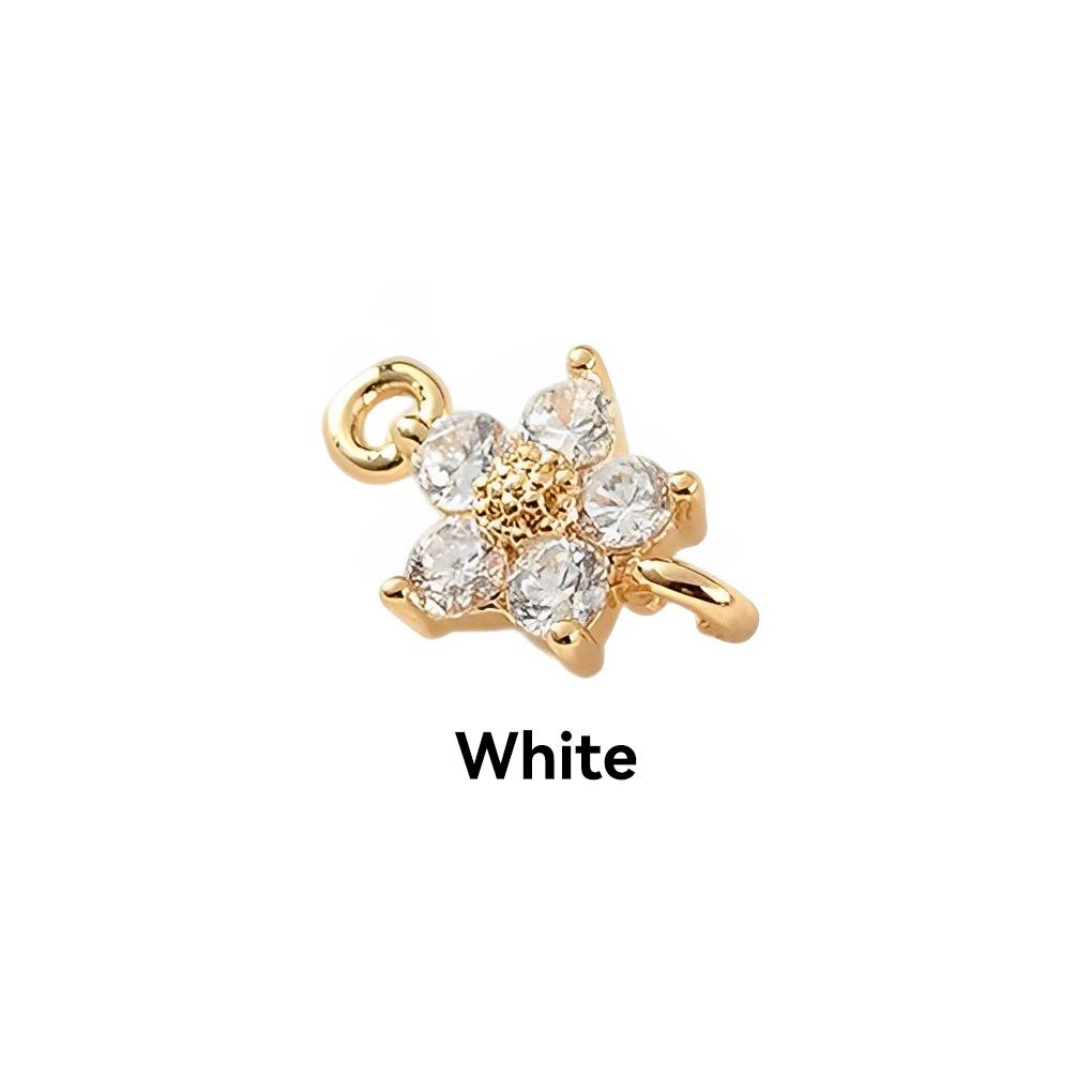 Ожерелье с подвеской в виде цветка из циркония, сделай сам, изящные подвески, ювелирные изделия, рукоделие, фурнитура для заколки, браслета, броши