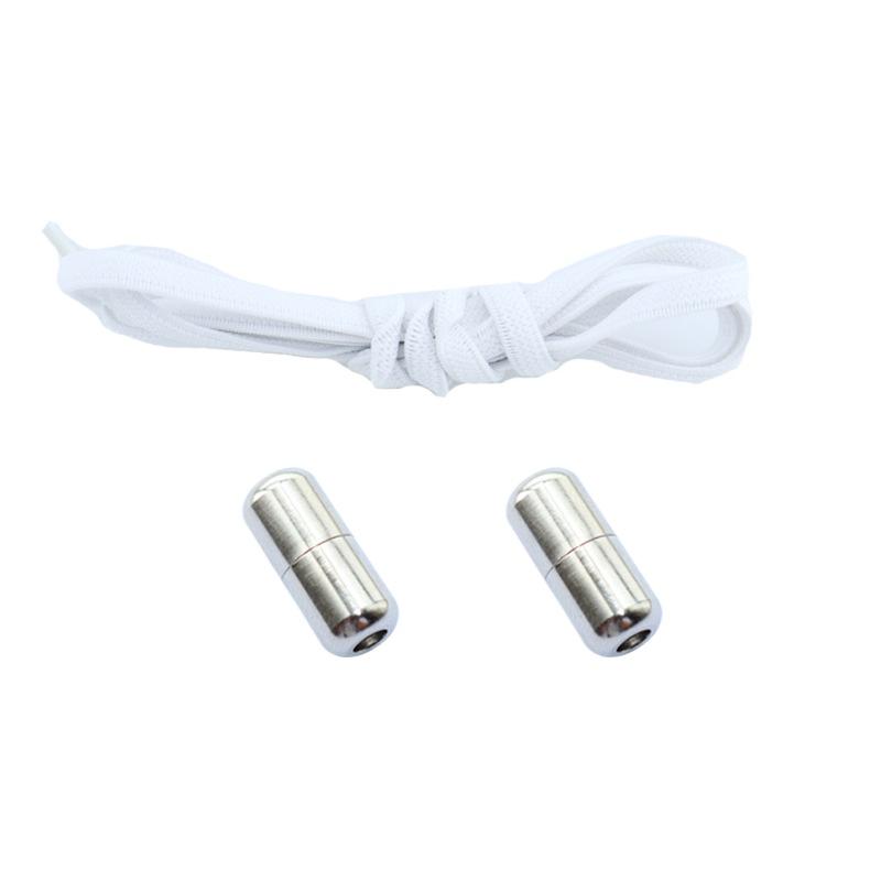 Шнурки без завязок с металлическим замком – плоские эластичные шнурки для кроссовок для взрослых, быстрозатягивающиеся шнурки для ленивых дней