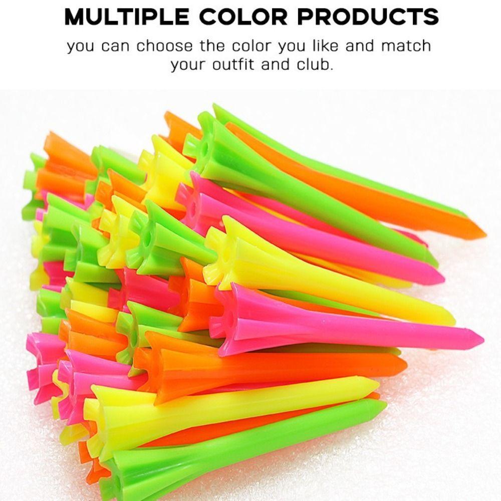100Pcs Plastic Golf Tee Set Improved Durability Golf Seats Golf Ball Holder  Golf Accessories