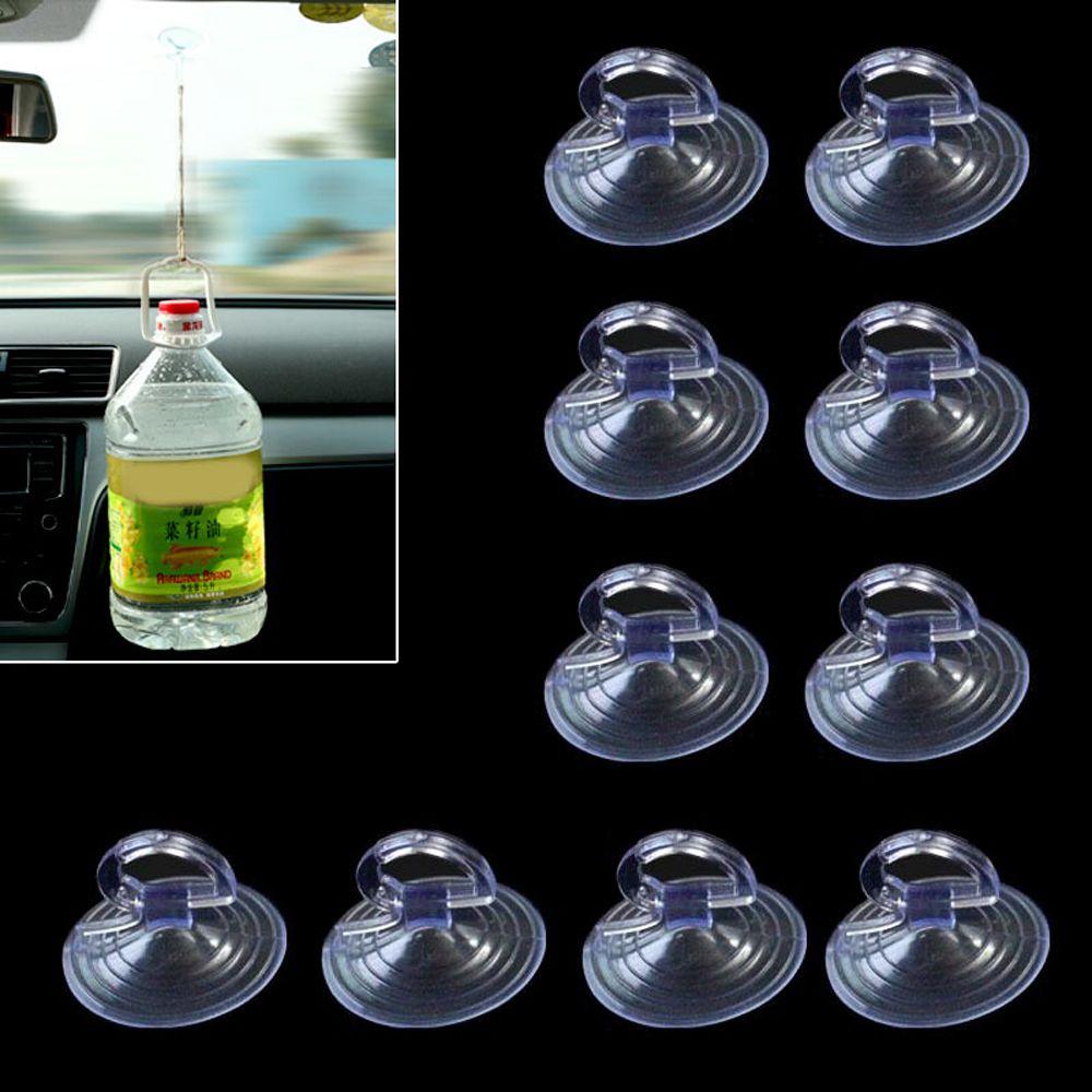 10PCS Clear Car Sunshade Kitchen & Home Sucker Suction Cup Hook Wall Hanger