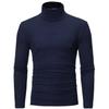 Men's Autumn Winter Turtleneck Long Sleeve Slim Pullover Sweater Blouse Top
