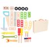 Kids Tool Set Wooden Educational DIY Construction Toy Children Tool Kit with Storage Box for