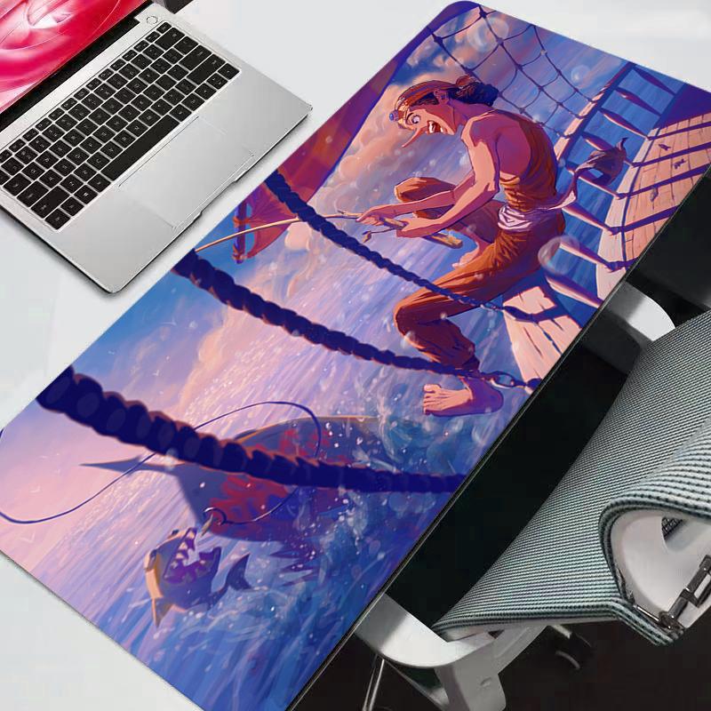 Computer Mouse Pad Gaming MousePad One Piece Large Gamer Keyboard XXL PC Desk Mat Tapis Souris Durable Anime