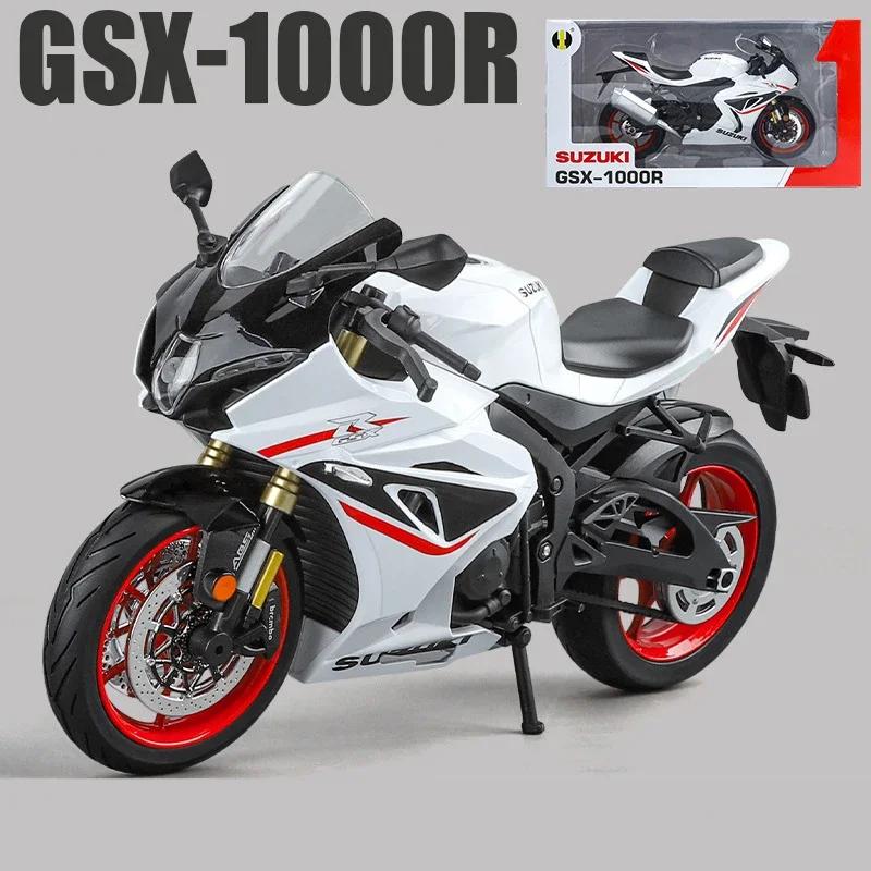 Большой размер 1/9 Suzuki GSX-1000R Alloy Racing Motorcycle Model Diecasts Street Sports Motorcycle Model Simulation Kids Toys Gifts