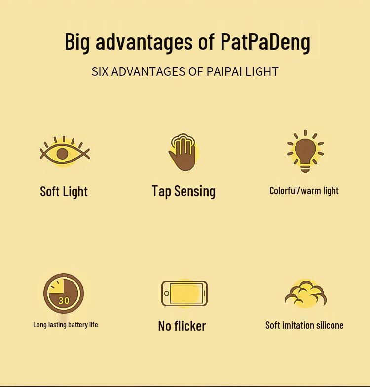 Doudou Duck Silicone Night Light: Rechargeable, Warm Sensor Lamp for Bedside and Night Use