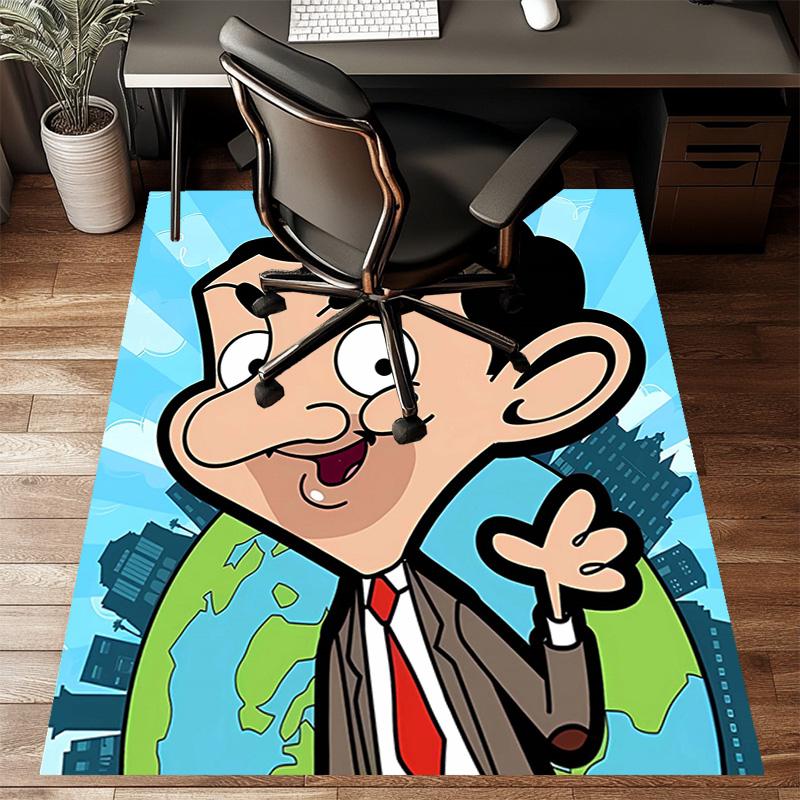 1pc Mr Bean2 Design Printed Area Rug Carpet for Bedroom Living Room Home Decor Rugs Mat Non Slip Mat Rug for Bedside