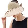 Женская шляпа-козырек от солнца летняя с широкими полями, кепка для рыбалки с бантом, защита от УФ-лучей, полуоткрытый верх, пляжная шляпа для походов, путешествий