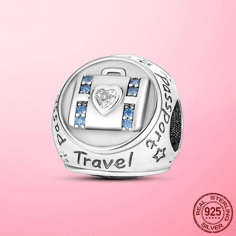 Красочные циркониевые подвески-шармы в виде луны, звезды, солнца с трех сторон, подходят для оригинального модного браслета-бенгла, серебристого цвета, для изготовления ювелирных изделий