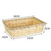 Woven Bamboo Basket Natural Color Square Bamboo Basket Simple Christmas Hamper  Home Shop Display
