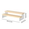Wooden Display Stand Riser Jewelry Showcase Storage Holder Collectibles Shelf Organizer Dessert Cupcake Perfume Storage Rack