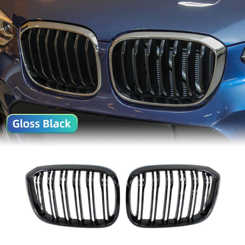 Глянцевая Черная Задняя Решетка Радиатора «Ноздри» для BMW G01 G08 X3 G02 X4 2018-2025 Передняя Решетка Гоночные Решетки