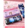 High-Tech Multifunctional Double-Sided Pencil Case with Password Lock for Girls & Boys