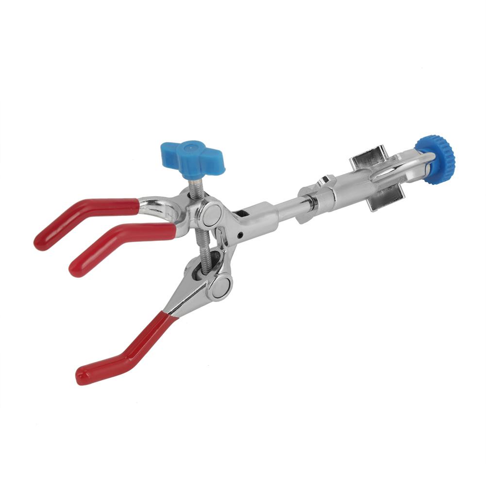 Регулируемый трехзубчатый поворотный зажим для колбы лабораторный держатель для пробирок конденсатор для лаборатории