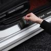 4Pcs Car Door Plate Carbon Fiber Threshold Protector 3D Sticker Decal For Ford Focus Mondeo Kuga Fiesta MK7 Escort Explorer Edge 2 4 MK2 MK4