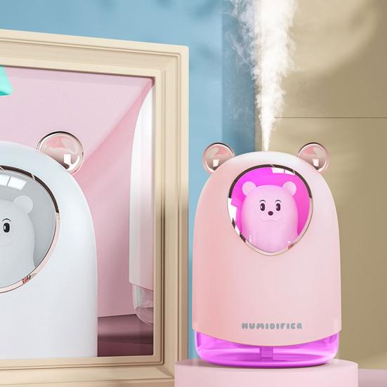 1 комплект, 300 мл увлажнитель воздуха, цветной ночник, плагин, 2 шестерни, защита от сухого горения, большой спрей, USB-диффузор с медведем, товары для дома