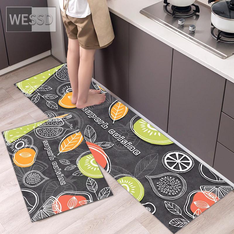 Набор ковриков для кухни в фермерском стиле 40X60CM 40X120CM, комплект из 2 предметов, коврик для ванной комнаты, нескользящий впитывающий моющийся коврик для дома