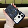 Модный блестящий чехол для телефона с бриллиантами и магнитной застежкой для iPhone 17 Pro Max 16 15 14 13 12 11, беспроводная зарядка, противоударная защитная крышка