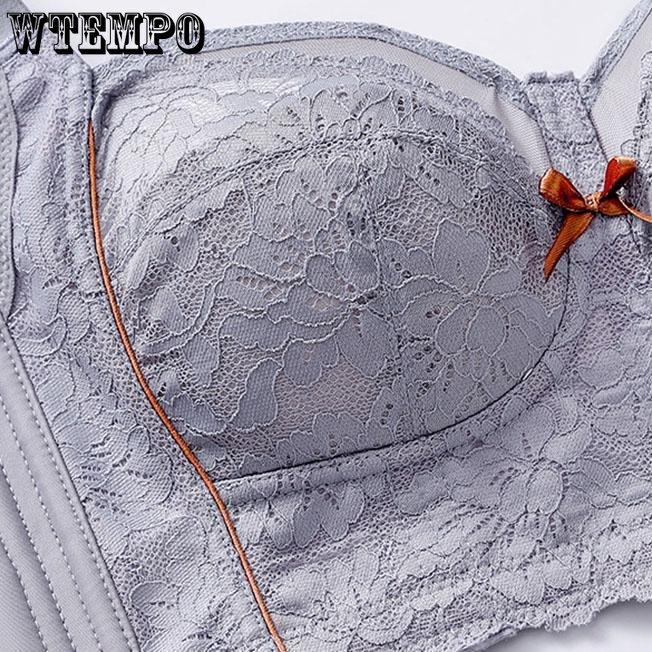 Latex E Cup Bra Women's Adjustable Large Size Underwear Gathering Wireless Bra Invisible Sensual Sexy Lace Lingerie