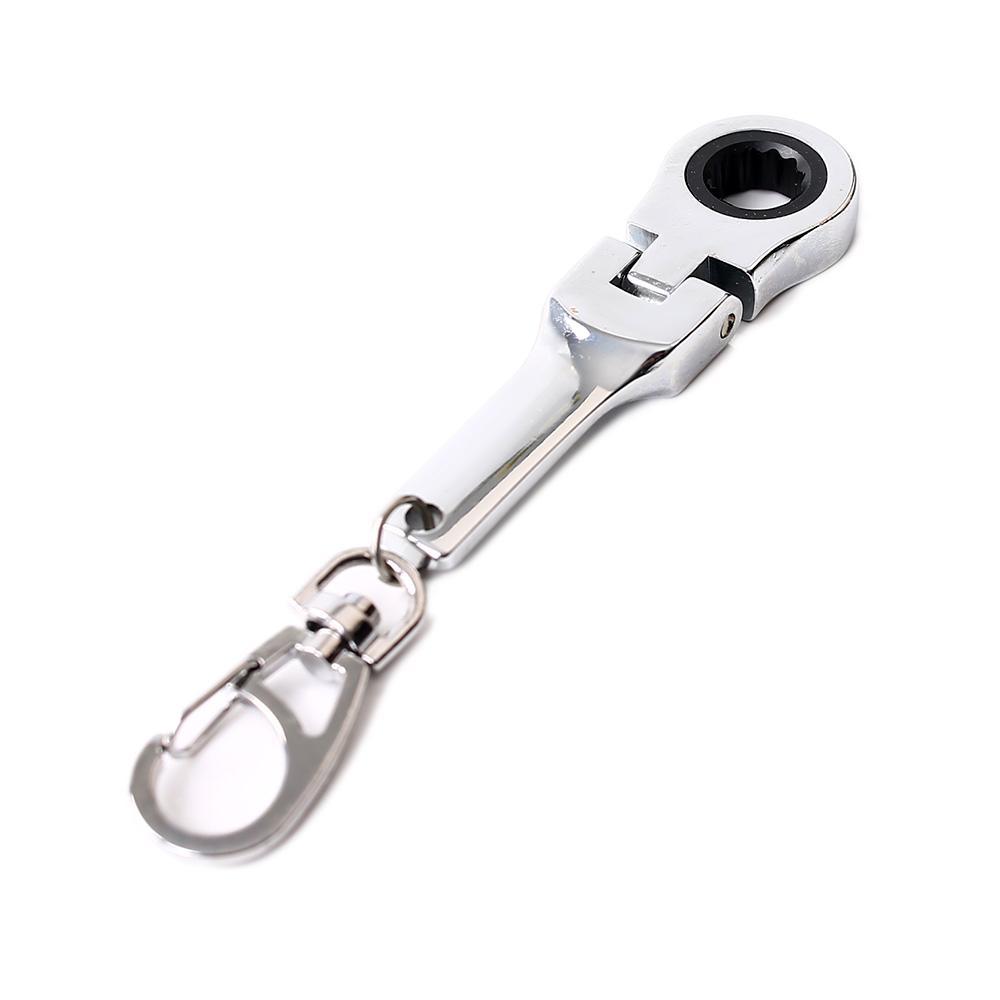 Tuning Keychains Car Auto Tuning Parts 10mm Ratchet Wrench Keychain Keyring Key Ring