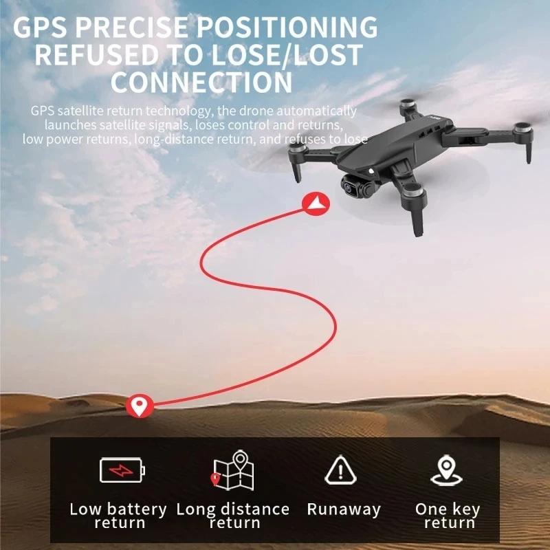New L900 PRO SE Drone 4K Professional GPS 5G WIFI Brushless Motor 8000M Dual Camera Drone Foldable Remote Control Quadcopter FPV Smart Follow