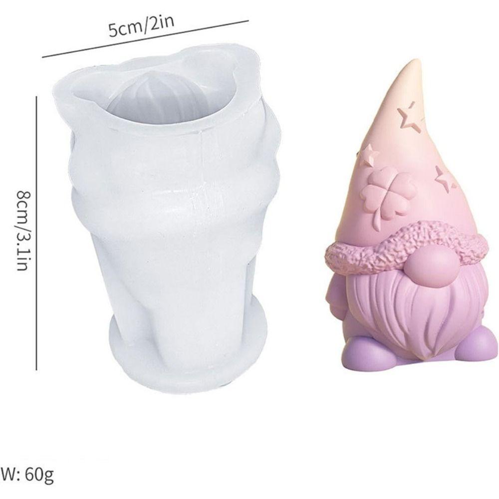 DIY Craft Easter Dwarf Mold Heat-Resistant Candle Making Tool Portable Chocolate Mold  Easter Gifts