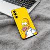 Симпсоны-Забавный Мультяшный Чехол Для Телефона Для Samsung Galaxy A73,A71 A72,A70,A53,A52,A51,Мягкий Силиконовый Черный Чехол