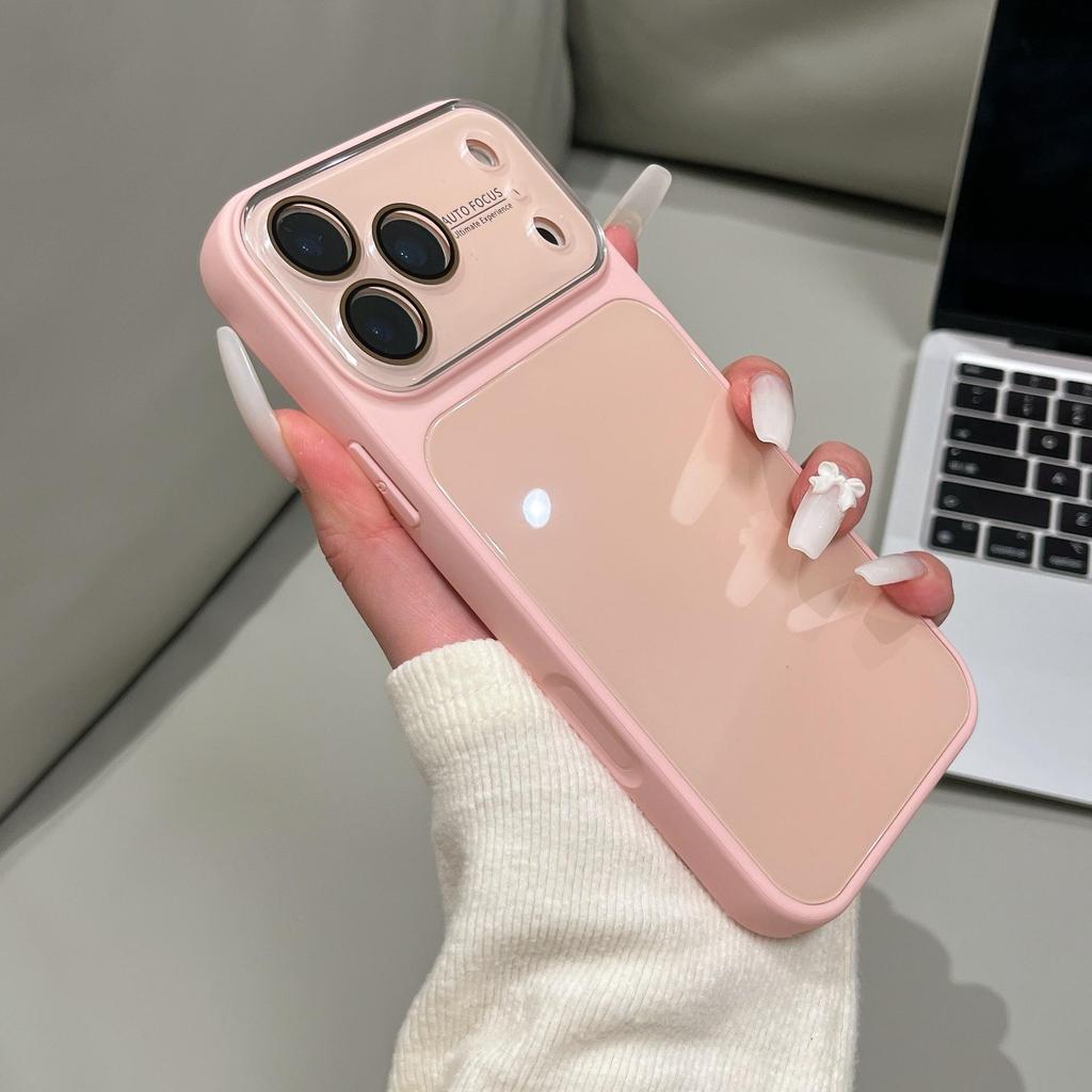 Premium Candy Color Glass Case for iPhone 16 Pro Max/17