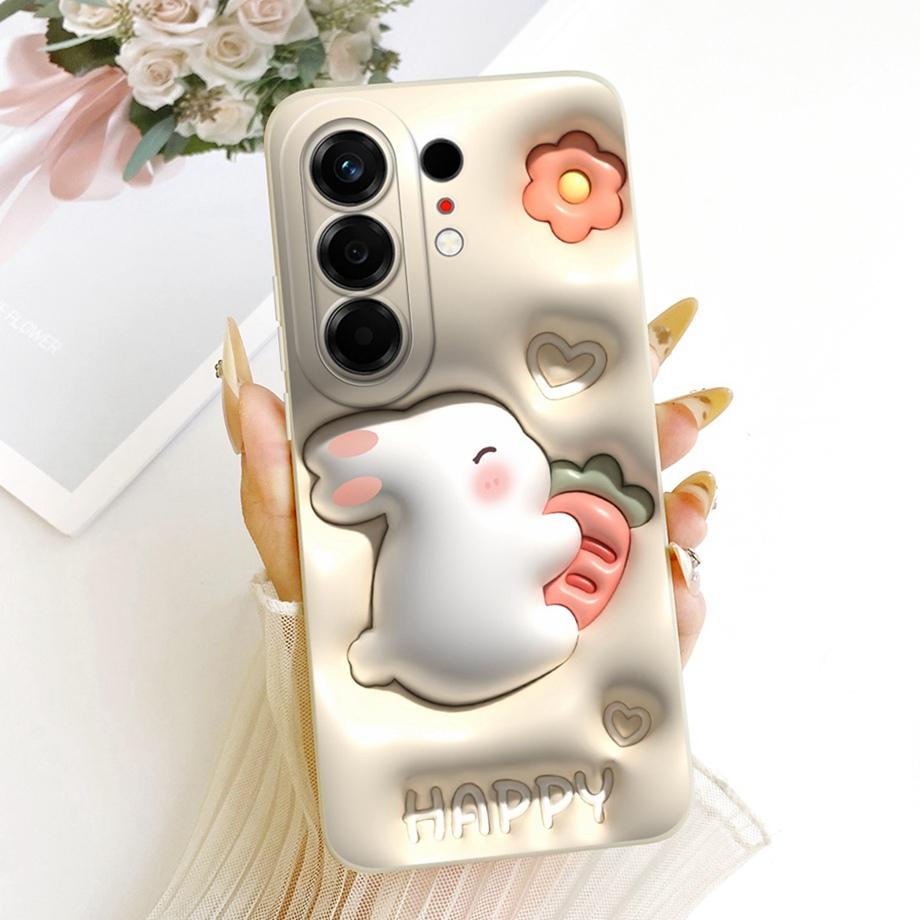 Soft Silicone Phone Case For Tecno Camon 50 Pro 4G Black Cat Cartoon Dragon Animals Pattern Bumper For Camon 50Pro CN5c Cover