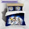 3pcs Tottenham Hotspur F pattern bedding set duvet cover set includes duvet cover &pillowcases,perfect all season bedroom decoration&gift
