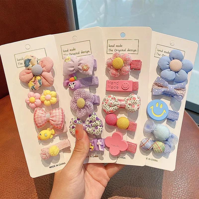 Pastoral Style Floral Butterfly Bow Hair Accessories for Children