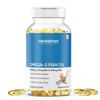 Herbalmax Капсулы с рыбьим жиром Омега-3 1000 мг (60 капсул) | 180 мг ЭПК и 120 мг ДГК | Поддерживает здоровье сердца, мозга, суставов и глаз | Для мужчин и женщин |