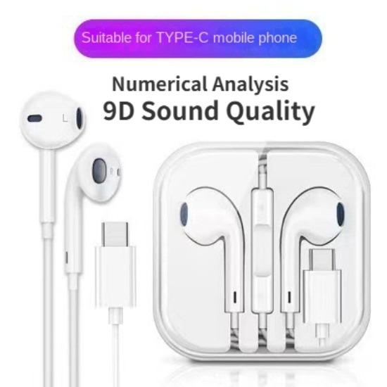 Цифровой анализ проводных наушников Type-c для Huawei Xiaomi Samsung Google