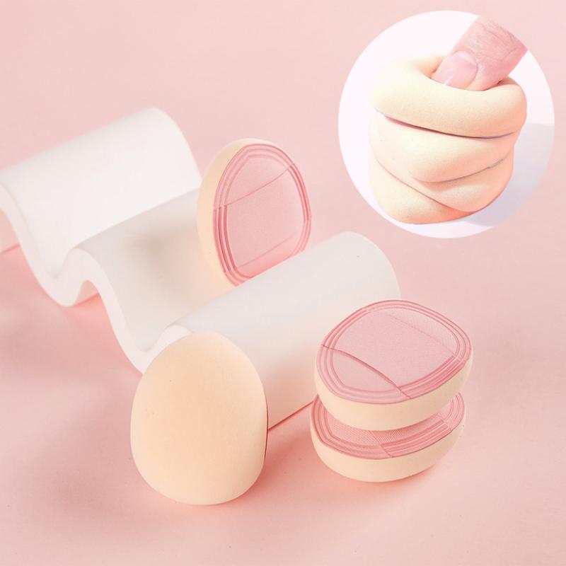 1/3 шт. Мини-пуховка для пальцев Утолщенная Пуховка для Пудры Консилер Румяна Мягкий Спонж для Макияжа Влажное Сухое Использование Инструмент для Детализации Лица