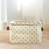 Fabric Storage Box Cotton and Linen Storage Box Desktop Storage Box Cosmetic Storage Basket Underwear Storage Basket
