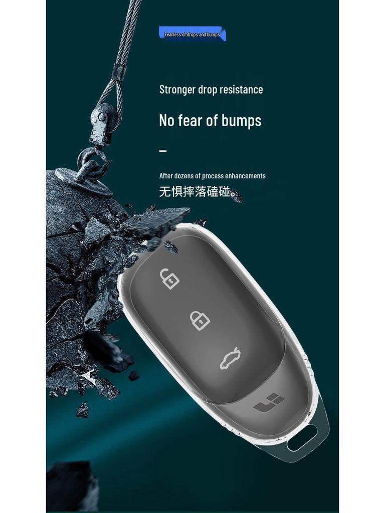 Applicable Ideal Key Case: ONE/L9, L9MAX, L7/L8 Keychain Protection, Clear Full Wrap Cover