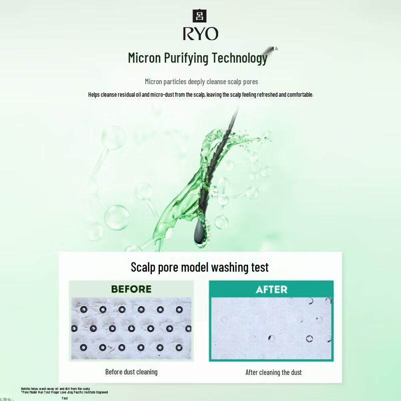 Ryo Green Refreshing Oil Control Shampoo (Upgraded)