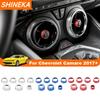 SHINEKA Car Dashboard Central Console Air Conditioning Volume Knobs Trim Ring for Chevrolet Camaro 2017 Up Interior Accessories