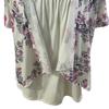 Женская рубашка повседневная круглая шея с коротким рукавом в богемном стиле с принтом негабаритных размеров