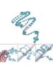 Синие бирюзовые бусины-четки, ожерелья с подвеской в ​​виде католического креста, ожерелья для женщин, ювелирные изделия, медитация, христианские религиозные религиозные