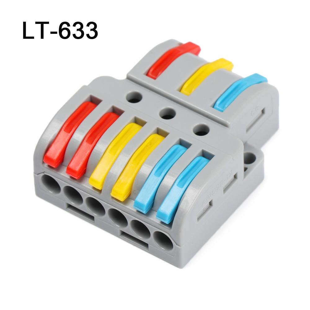 Легкий электрический разветвитель Вставной проводник Быстрый соединитель проводов Кабельные соединители Клеммная колодка