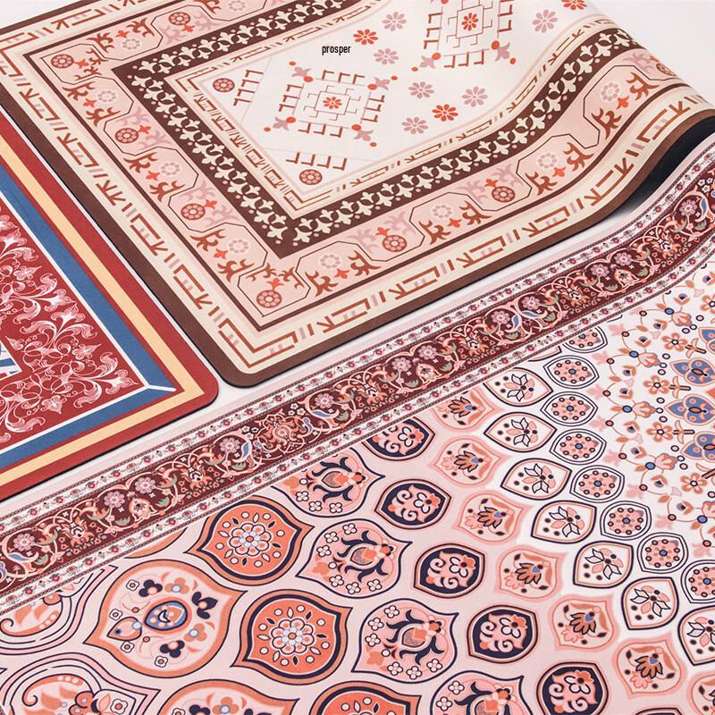 Oeny Bohemian Natural Rubber Suede Yoga Mat