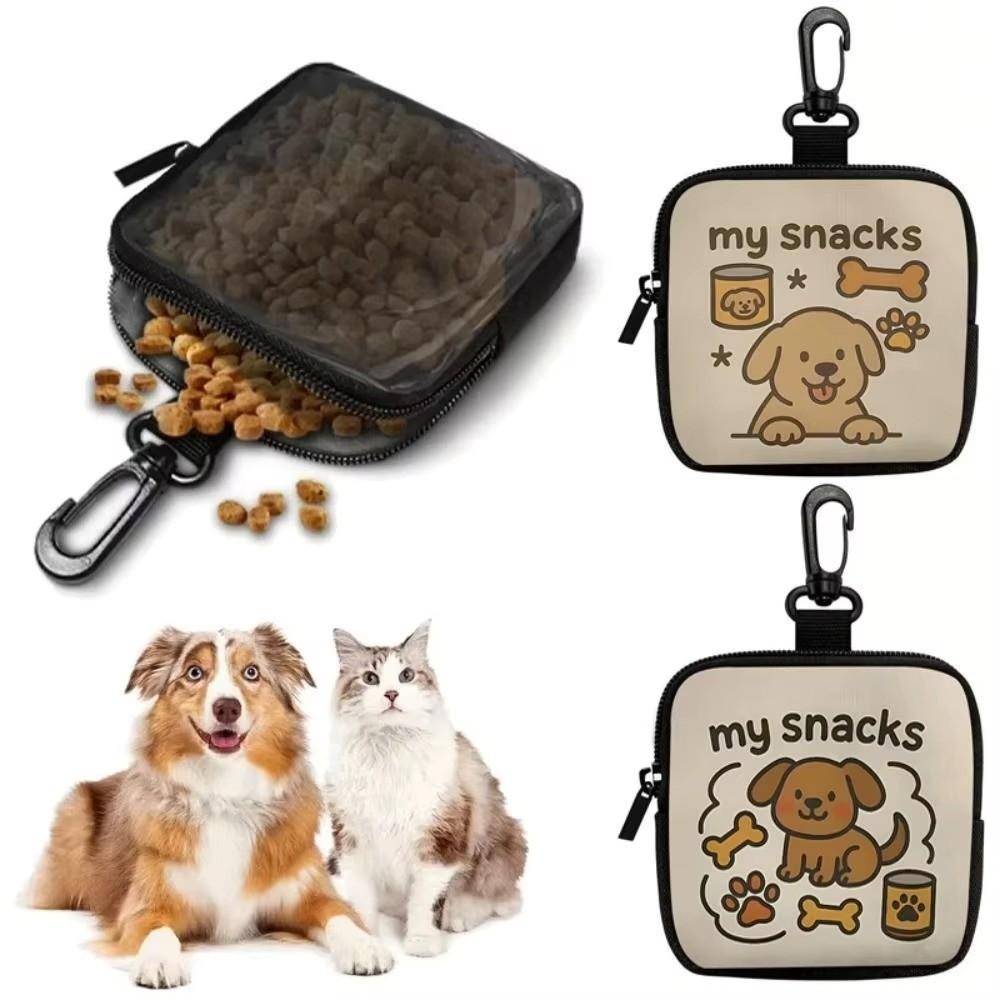 Transparent Window Dog Training Bag Portable Pet Snack Bag Dog Treat Pouch  Puppy Training