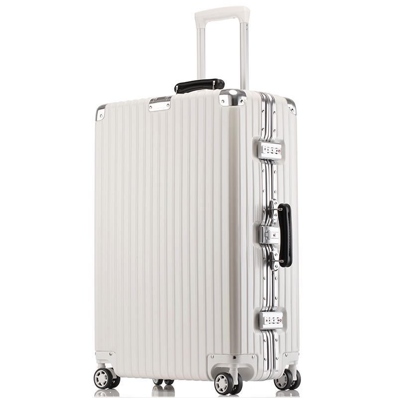 Retro Aluminum Frame Spinner Suitcase - Available In 20/24/26/29 Inches
