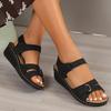 Fashion Trendy Women's Sandals 2024 Summer New Solid Color Wedge Heel Non Slip Casual Versatile Women's Shoes Luxury Women Designers