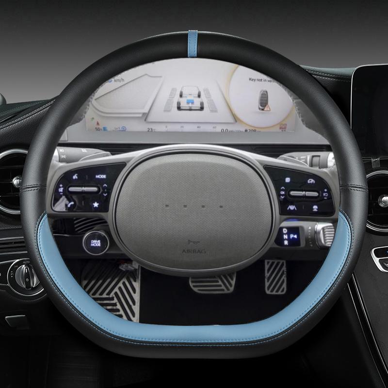 Для Hyundai ioniq 5 2016 2017 2018 2022 автомобильный чехол на руль D-образной формы из искусственной кожи, автомобильные аксессуары