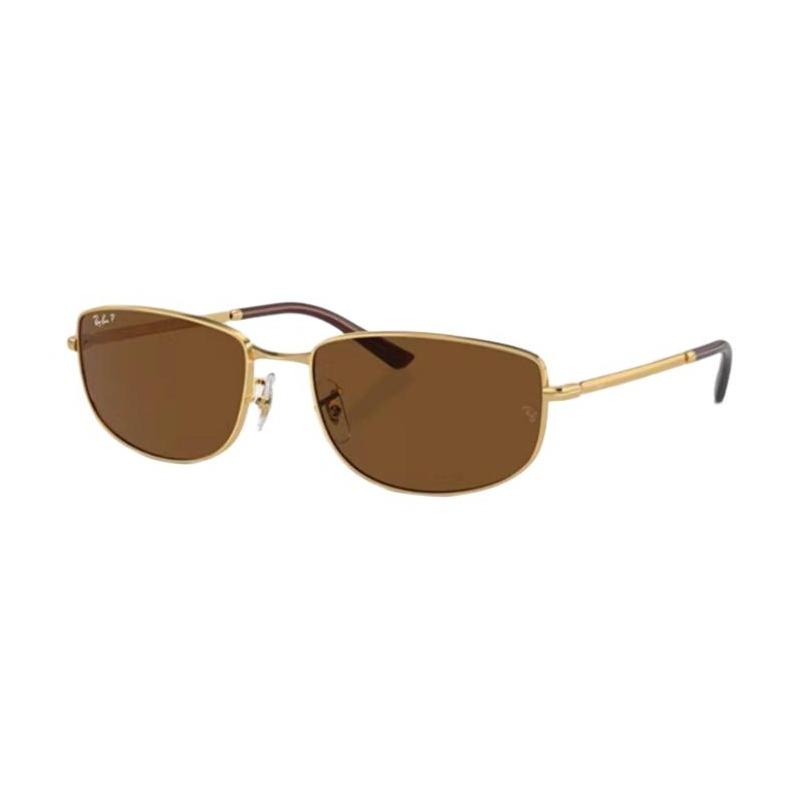 RAYBAN Бренд Дизайн Квадратные Солнцезащитные Очки Унисекс Стиль для Пары Металл / 56 RB3732
